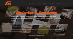 Desktop Screenshot of aislantesyempaques.com